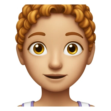 Girl has freckles  sticker