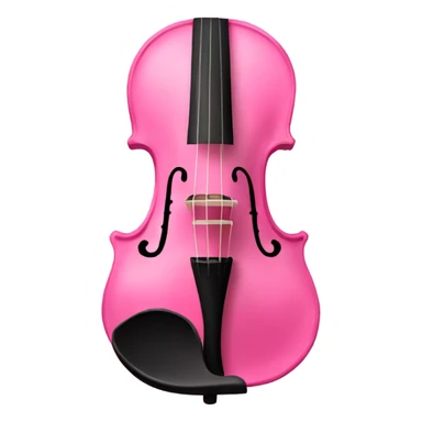 Pink violin  sticker