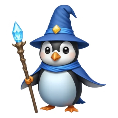 Penguin Wizard sticker