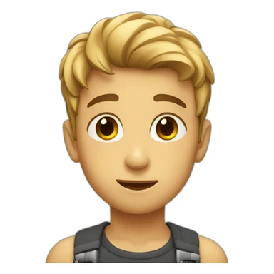 Boy looking romantically  sticker