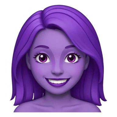 Purple girl sticker