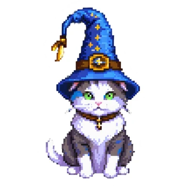 wizard cat sticker