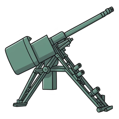 Soviet anti-aircraft gun sticker