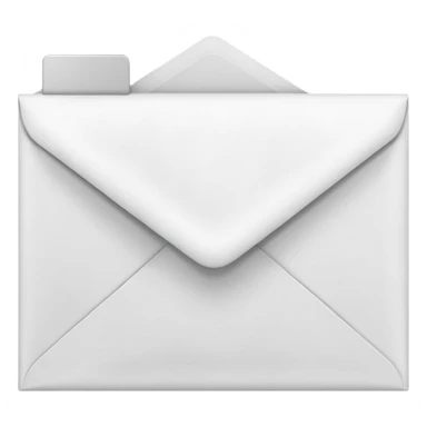 simple closed document envelope sticker