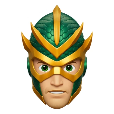 Aquamen head 3d sticker