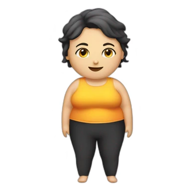 Weight loss person sticker