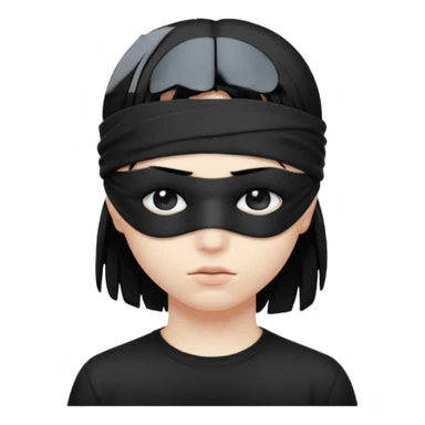 blindfolded emo sticker