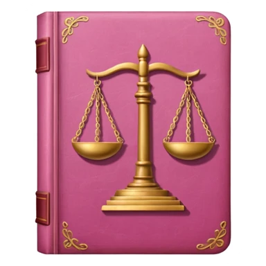 pink law book sticker