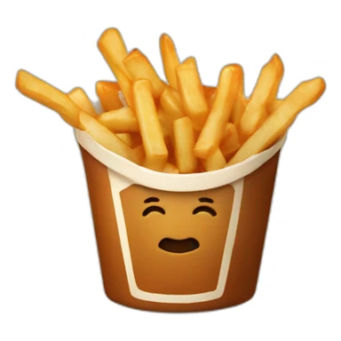 Poutine embrasse Macrob sticker