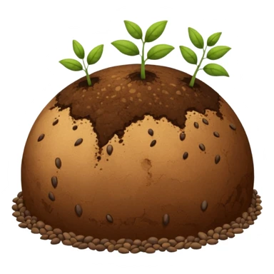 erde wird mit samen voll gemahct sticker