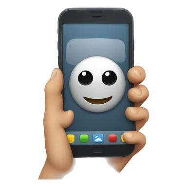 phone in hand sticker