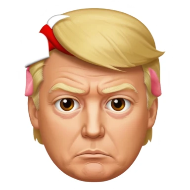 black donald trump sticker