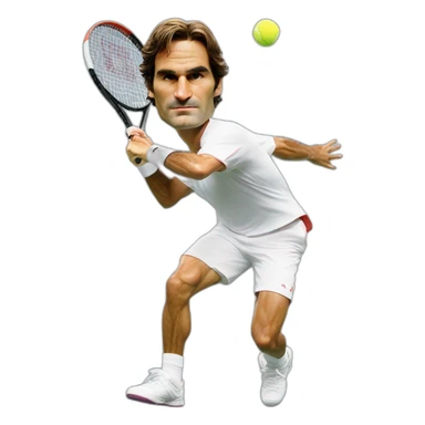 roger federer tennisman sticker