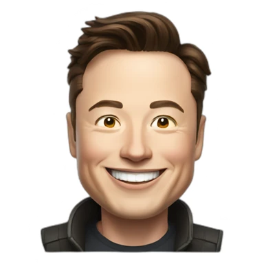 elon musk smiling sticker