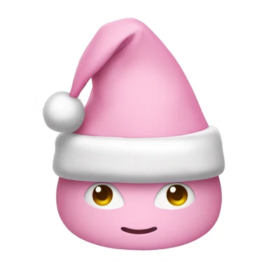 light pink santa hat sticker
