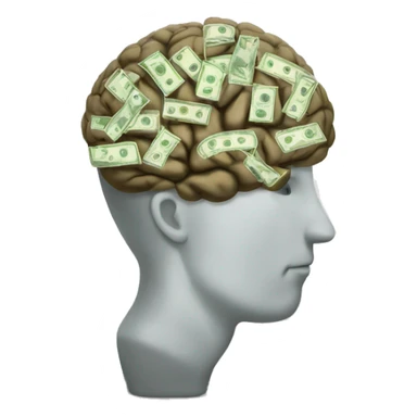 money brain sticker