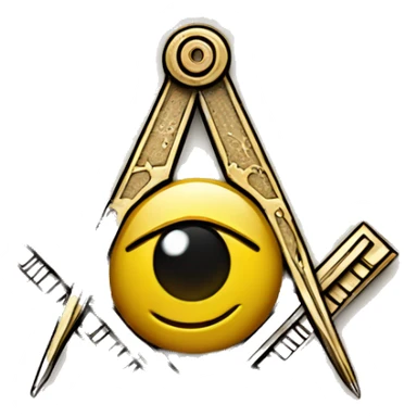 Masonic compas sticker