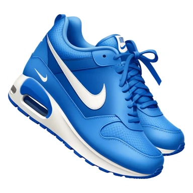 blue Nike sneakers, athletic shoes, sporty footwear sticker