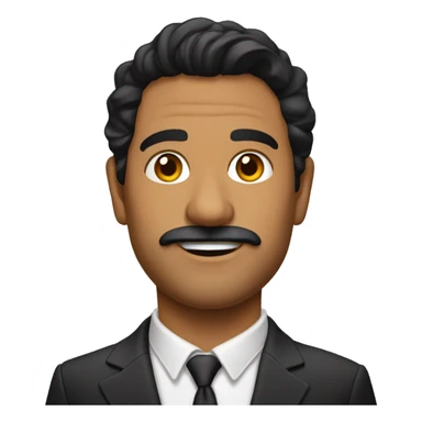 Oscar nuñez no mustache  sticker