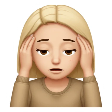 raising both eyebrows in incomprehension  closing eyes and a slight smile sticker