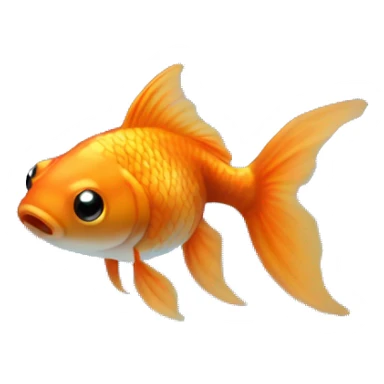 A goldfish in a fishbowl  sticker