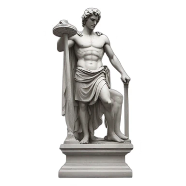 Greek god statue sticker