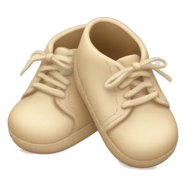 Beige baby shoes  sticker