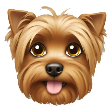 Yorki brown little dog  sticker