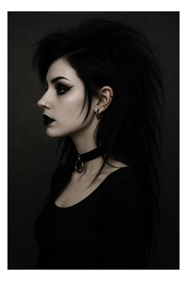 goth  profile girl sticker