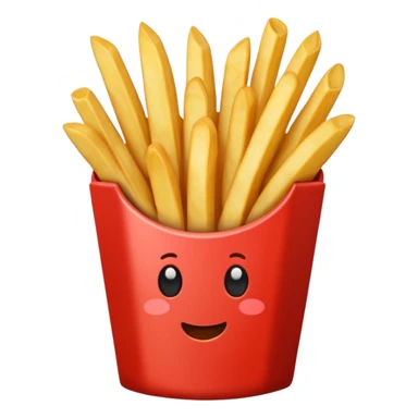 french fries sticker