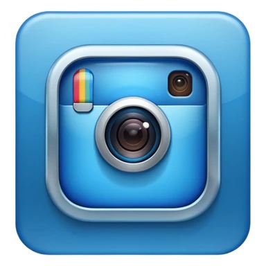 Blauer Haken Instagram sticker