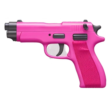 pink gun sticker