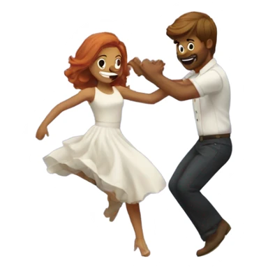 Bryce and Hali dancing sticker