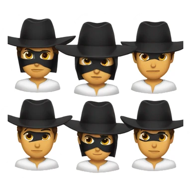 Zorro emojis  sticker