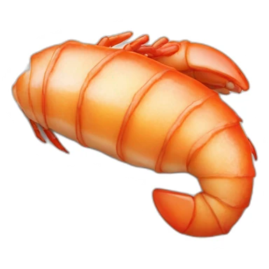 Crotte sur une crevette sticker