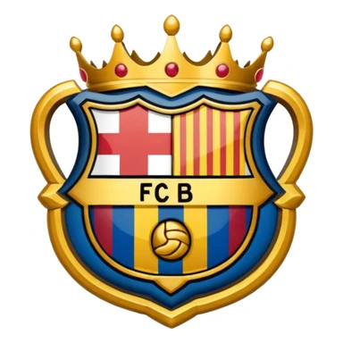 El escudo del Barcelona con unas esposas sticker