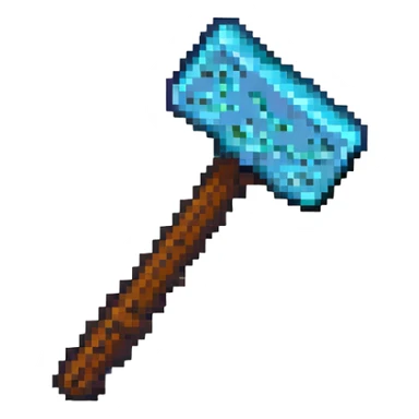 Minecraft pickaxe sticker
