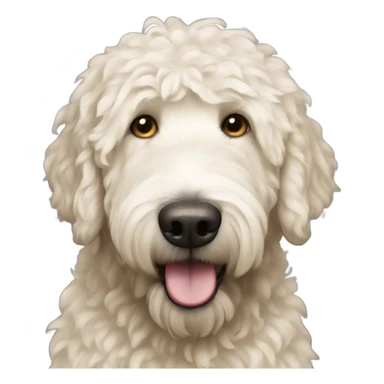 White fatter golden doodle  sticker