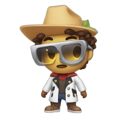 Personnage Brawl Star trop stylé sticker