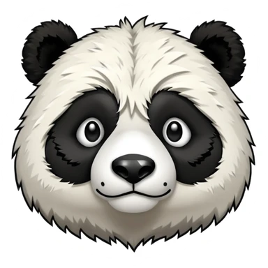 shredded panda with a cut off  sticker