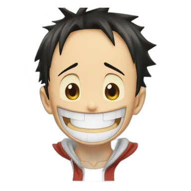 Luffy laught Tear sticker