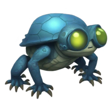 outer-wilds-four-eyed-blue-hatchling sticker
