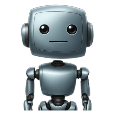 robot in front of a chalkboard sticker