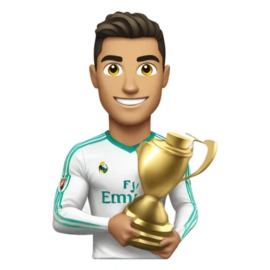 Cristiano holding trophy sticker
