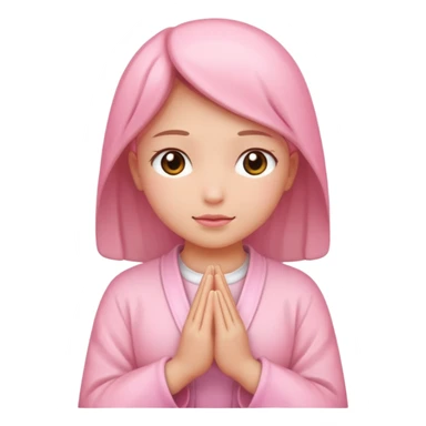 make pray with very girly pink tones. sticker