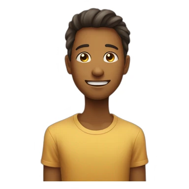 Une face souriante sur une face de tristesse sticker