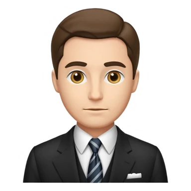 Man Old money very style face sticker