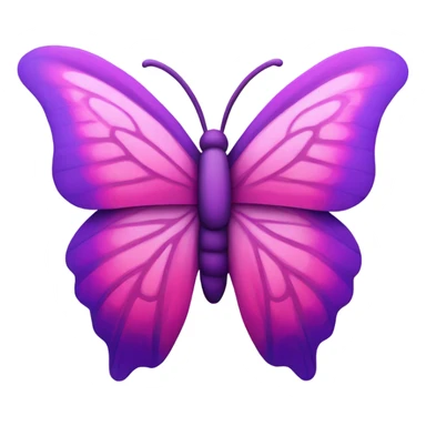 purple and pink butterfly sticker