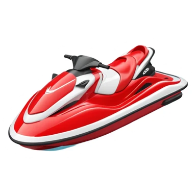 red and white jet ski sticker