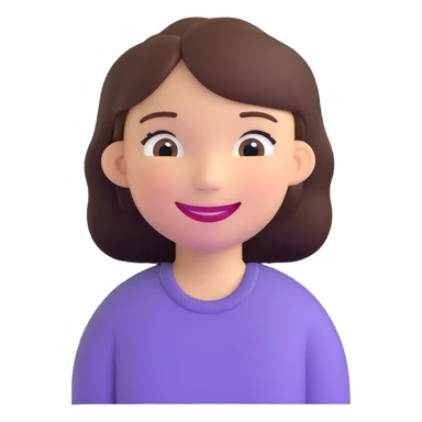girl with smile sticker